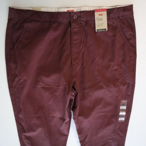 Levi's XX Chino A47610005 Men Sz 2XL Brown Tapered Leg Stretch Jogger Pants - Picture 3 of 10